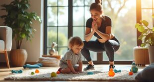 découvrez des idées simples de routine sportive à faire à la maison, adaptées aux parents même avec un petit enfant, pour rester en forme facilement au quotidien.